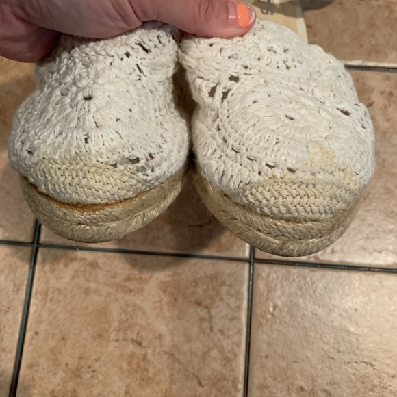 Chico's Sasha Crochet Espadrille Wedges size 8 - Picture 9 of 12
